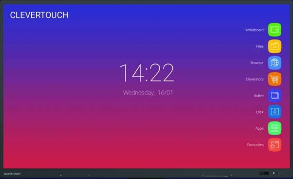 clevertouch impact display front