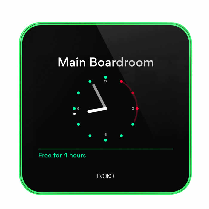 evoko room booking panel available