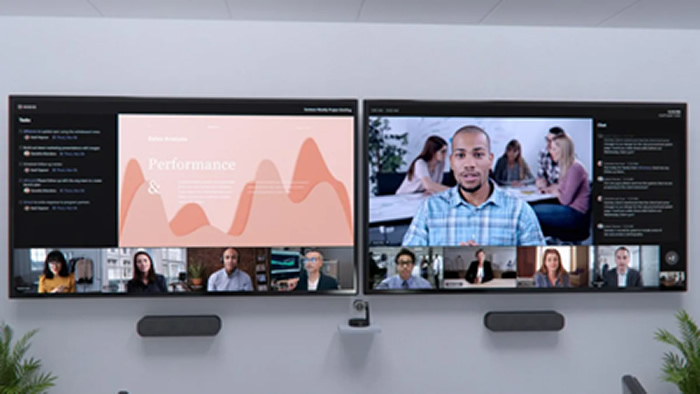 microsoft teams front row on screens