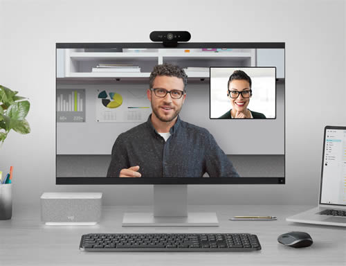 logitech brio camera in call