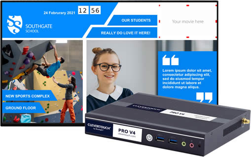 clevertouch prov4 digital signage player