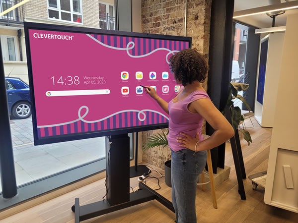 clevertouch lux display in use