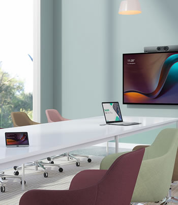 video conferencing system in meeting room