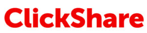 clickshare logo in red