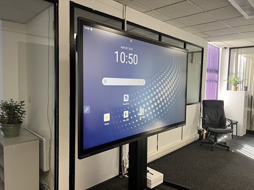 Clevertouch interactive display in training room